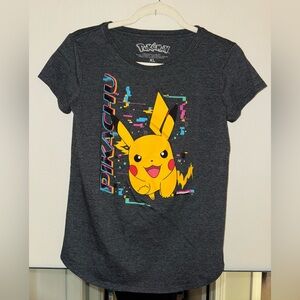 Like new, pokemon girls pikachu graphic top, size XL